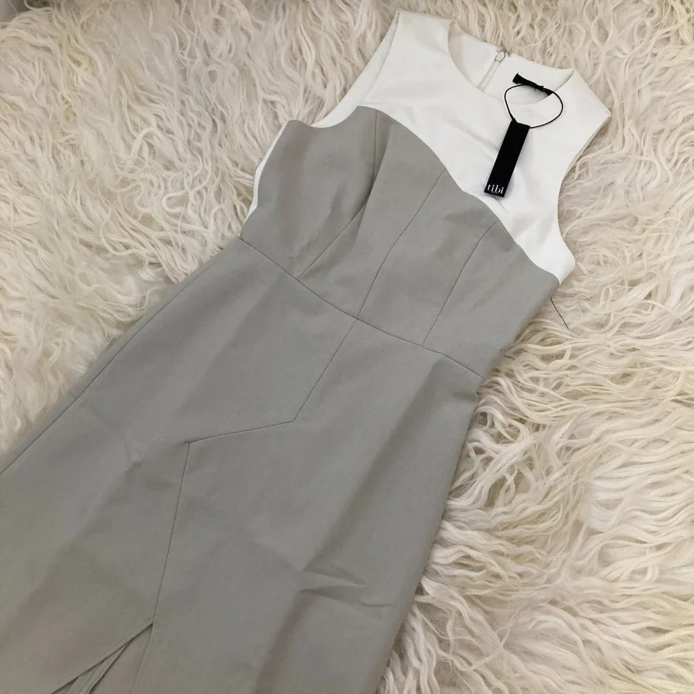 TIBI Crew Neck Mini Dress